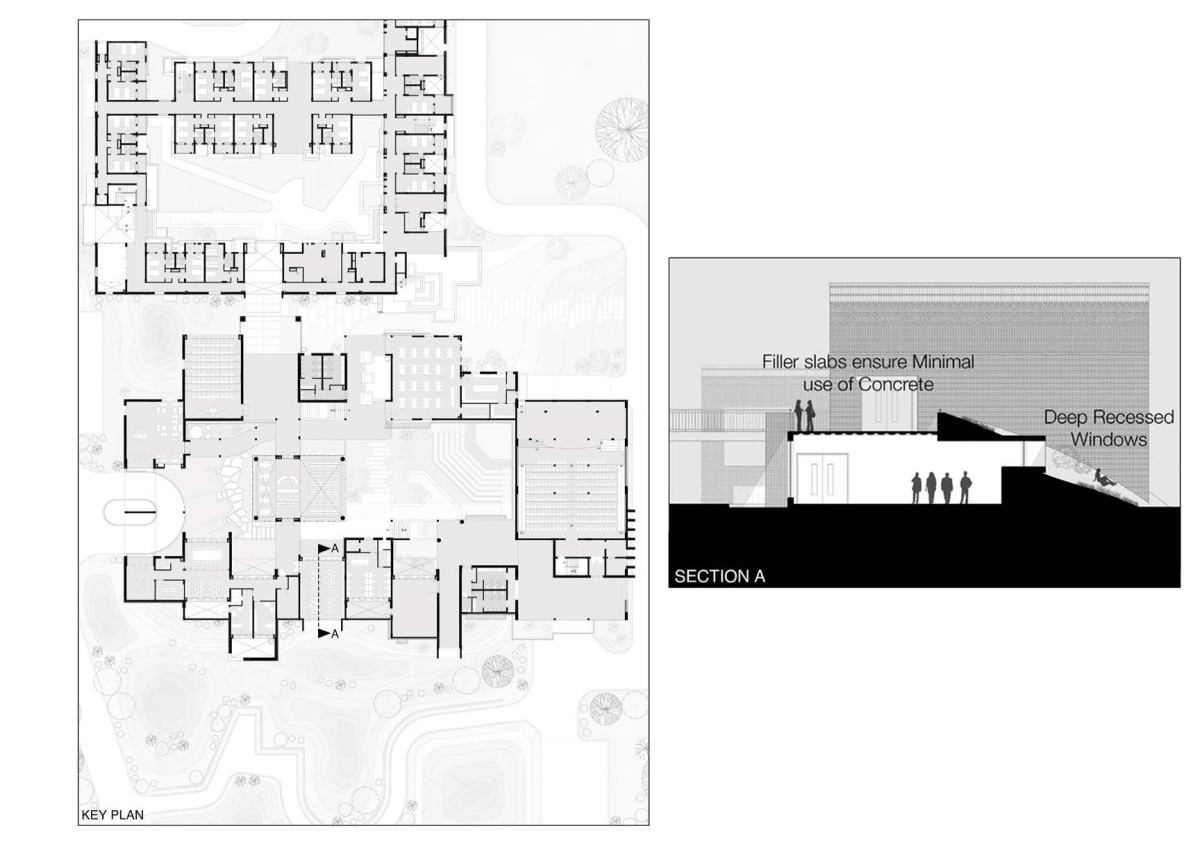 Part Section A of Bandhan Residential School of Business by Abin Design Studio