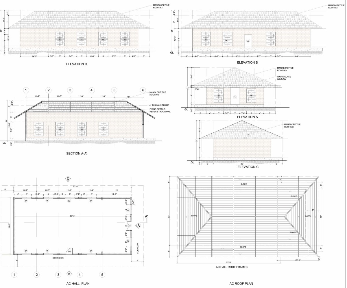 AC Hall Plan of Temple Tree Leisure by PROP Architect