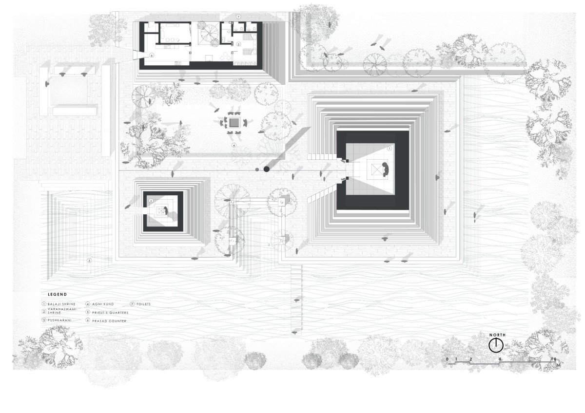 Plan of Temple of Steps by Sameep Padora & Associates