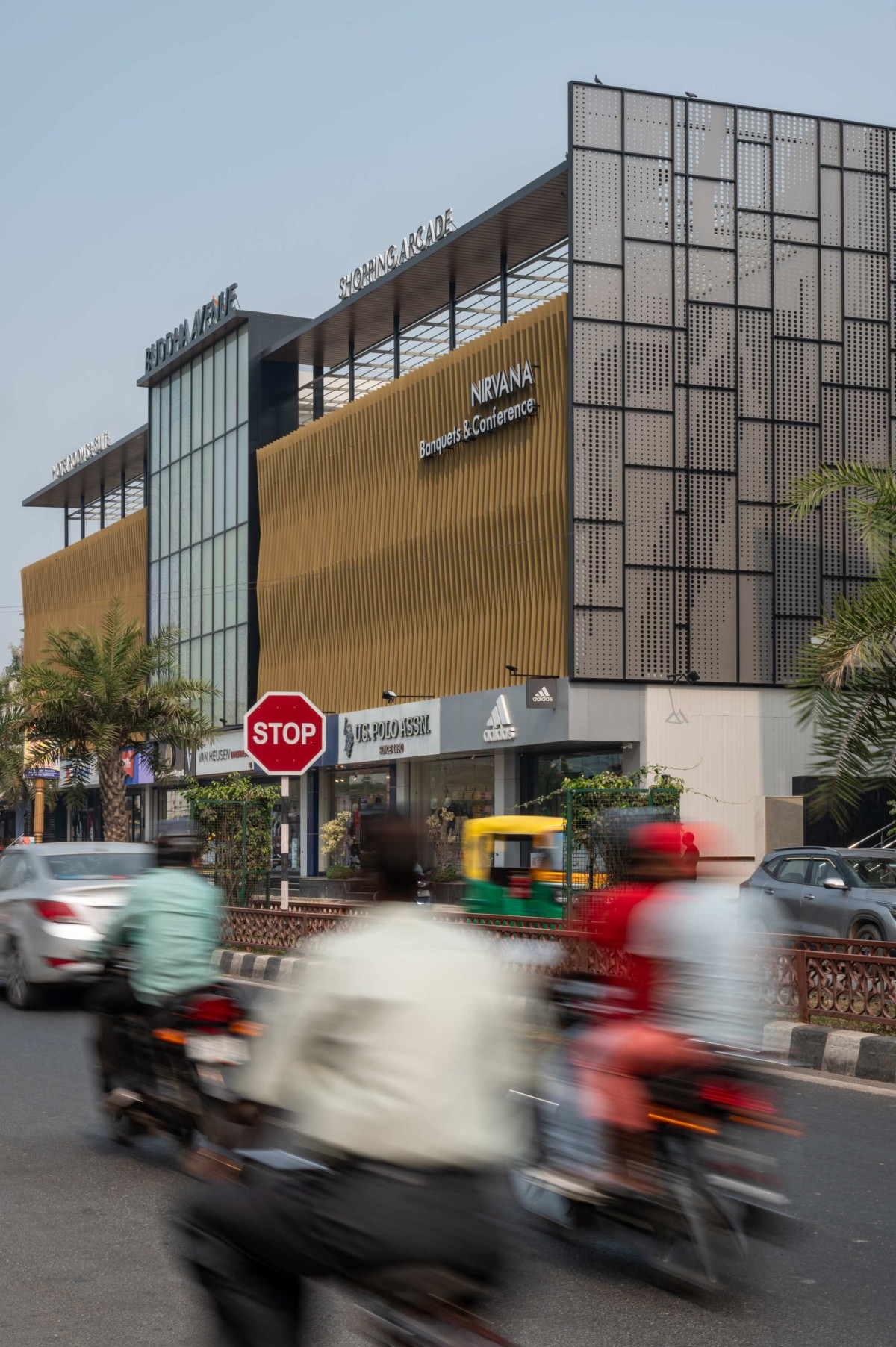 Exterior view of The Buddha Avenue Hotel by W5 Architects