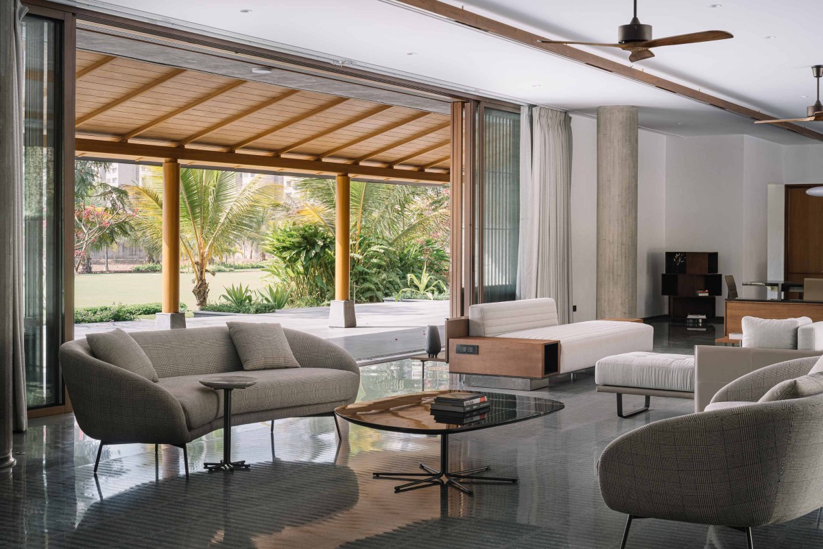 Terrazzo style patterned kota flooring of Retreat Home by Neogenesis+Studi0261
