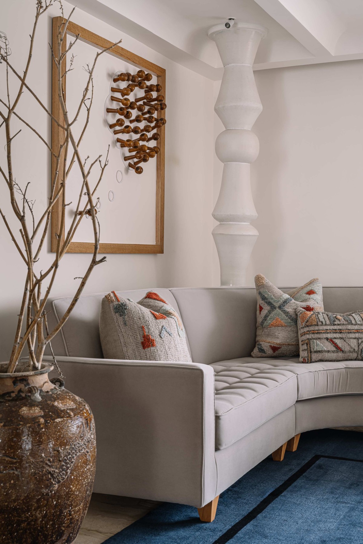 Living Area of Sanganeria Residence by PS Design