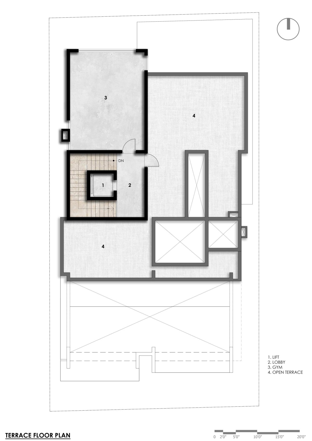 Terrace Floor Plan of H2 by Design Plus