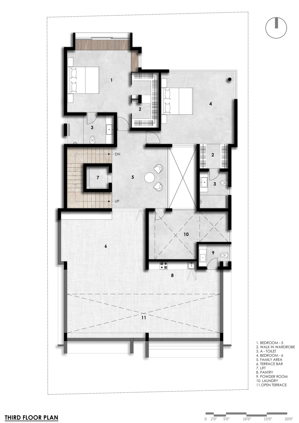 Third Floor Plan of H2 by Design Plus