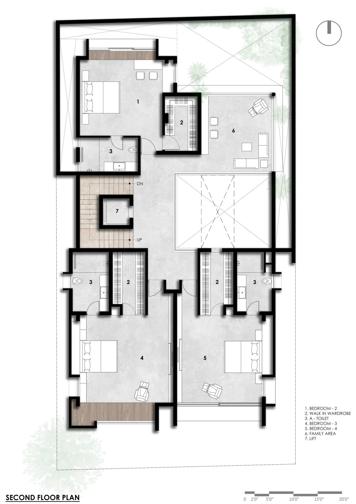 Second Floor Plan of H2 by Design Plus