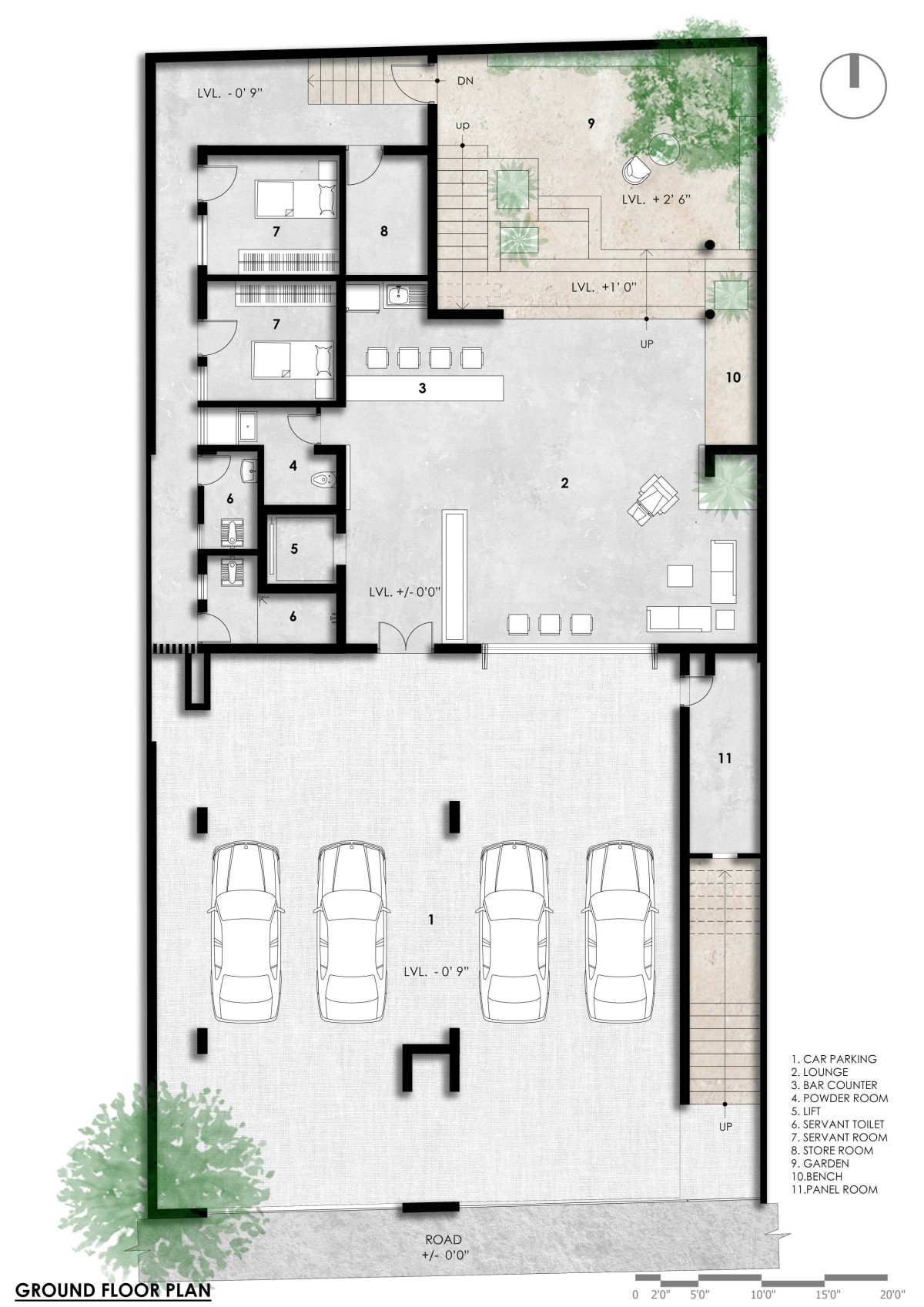 Ground Floor Plan of H2 by Design Plus