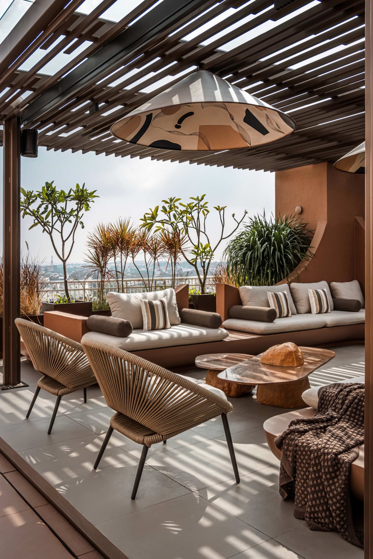 Terrace seating of Terra Gardens by Design Boulevard