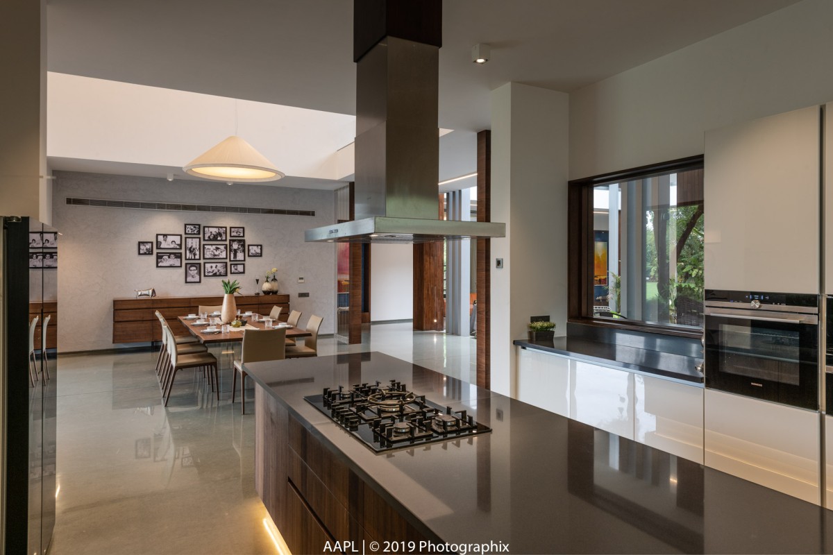 Kitchen of The Courtyard House by Associated Architects (i) Pvt. Ltd