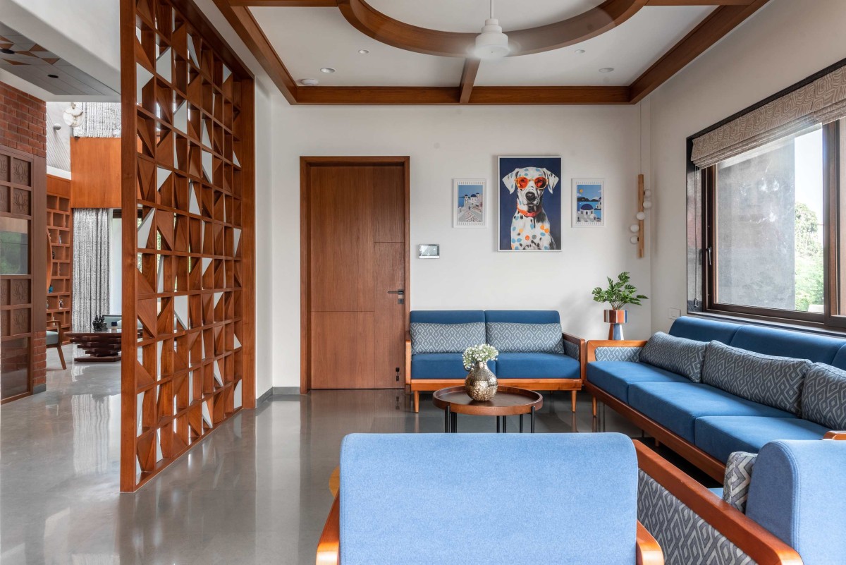 Formal living room of Vrundavan by DF Architects