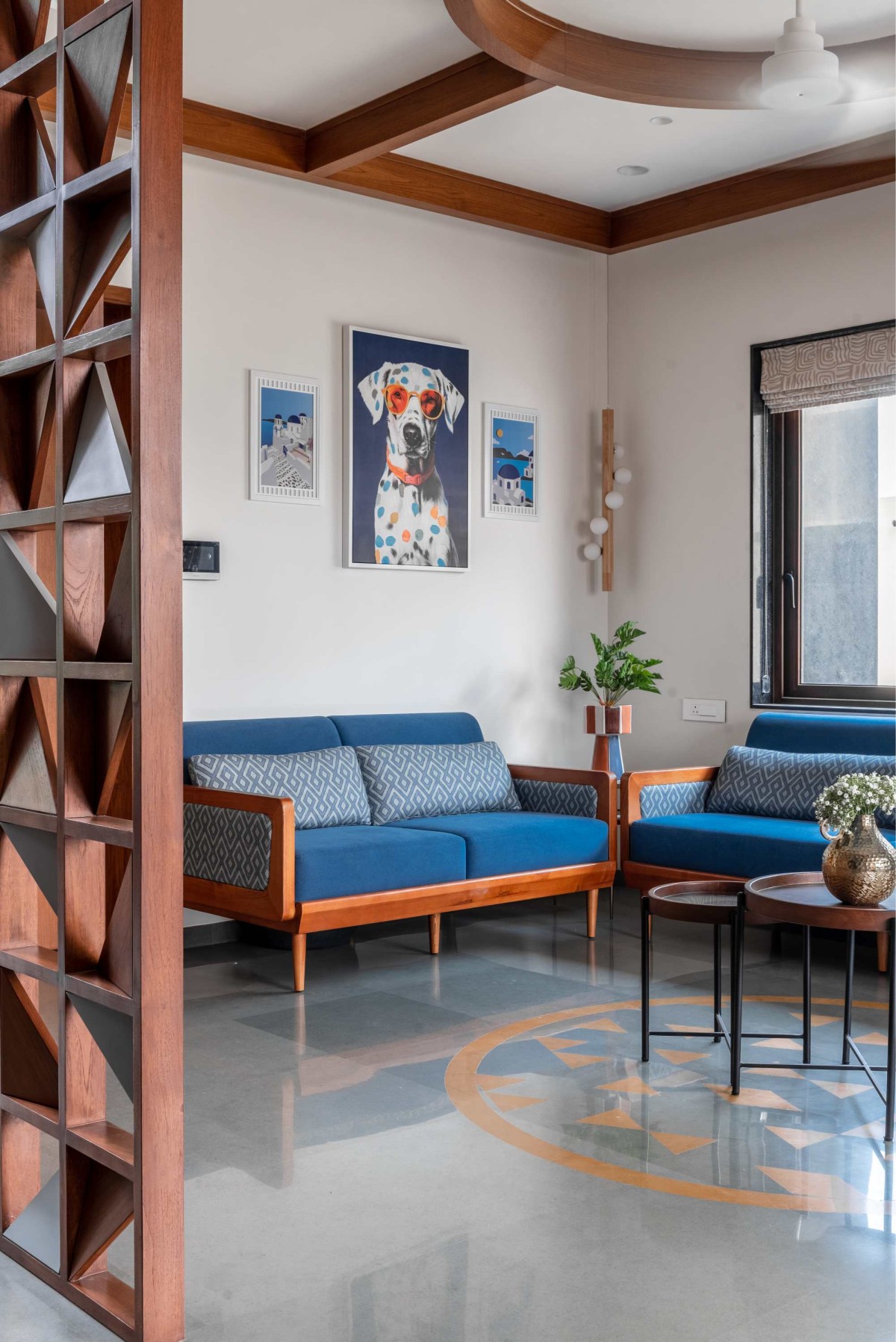 Formal living room of Vrundavan by DF Architects