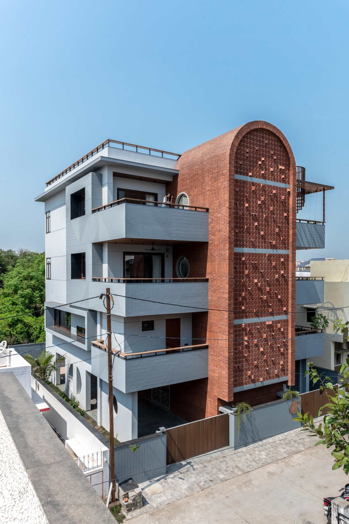 Exterior view of Vrundavan by DF Architects