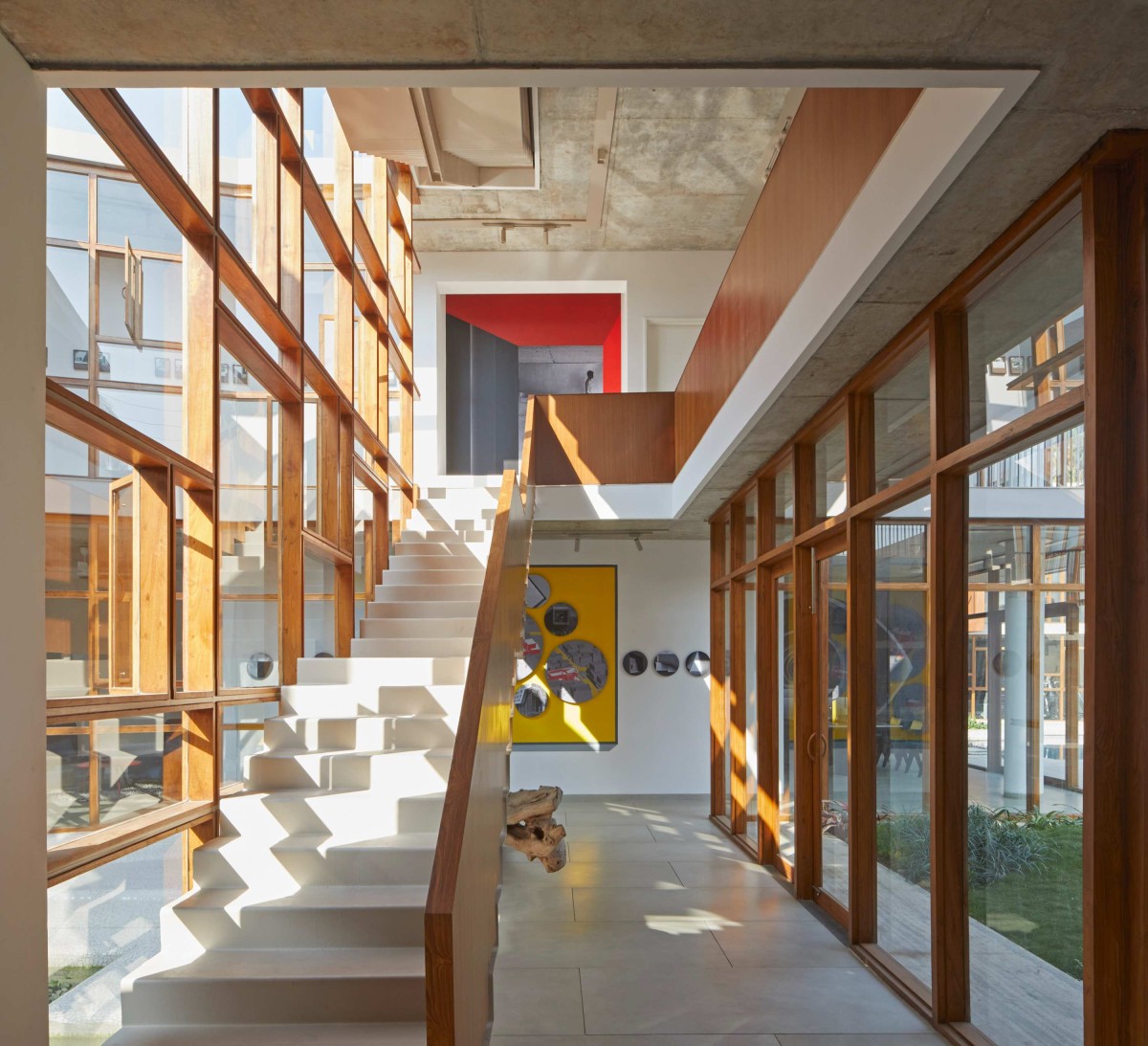 Staircase of Wall House by Abin Design Studio