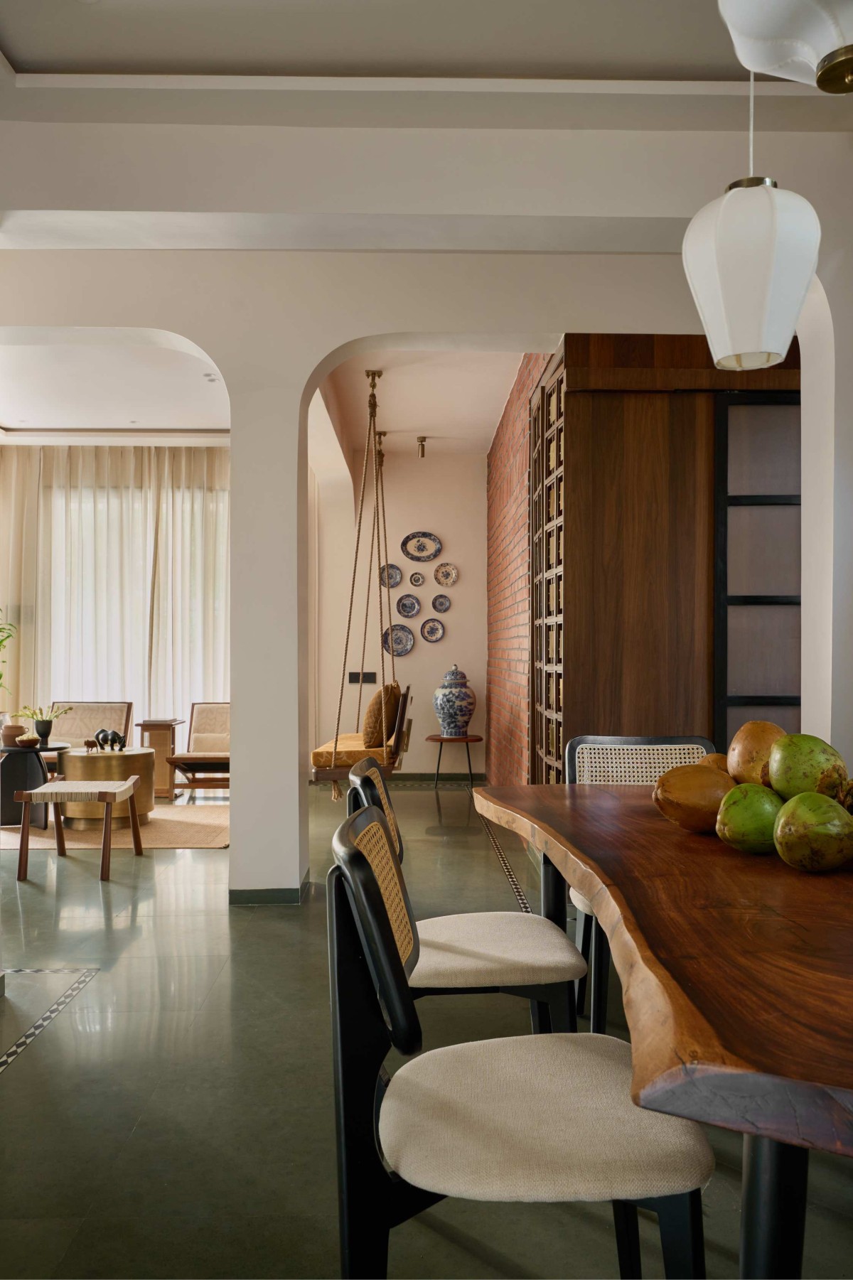 Living & Dining Room Kavyam by Ikigai Studio