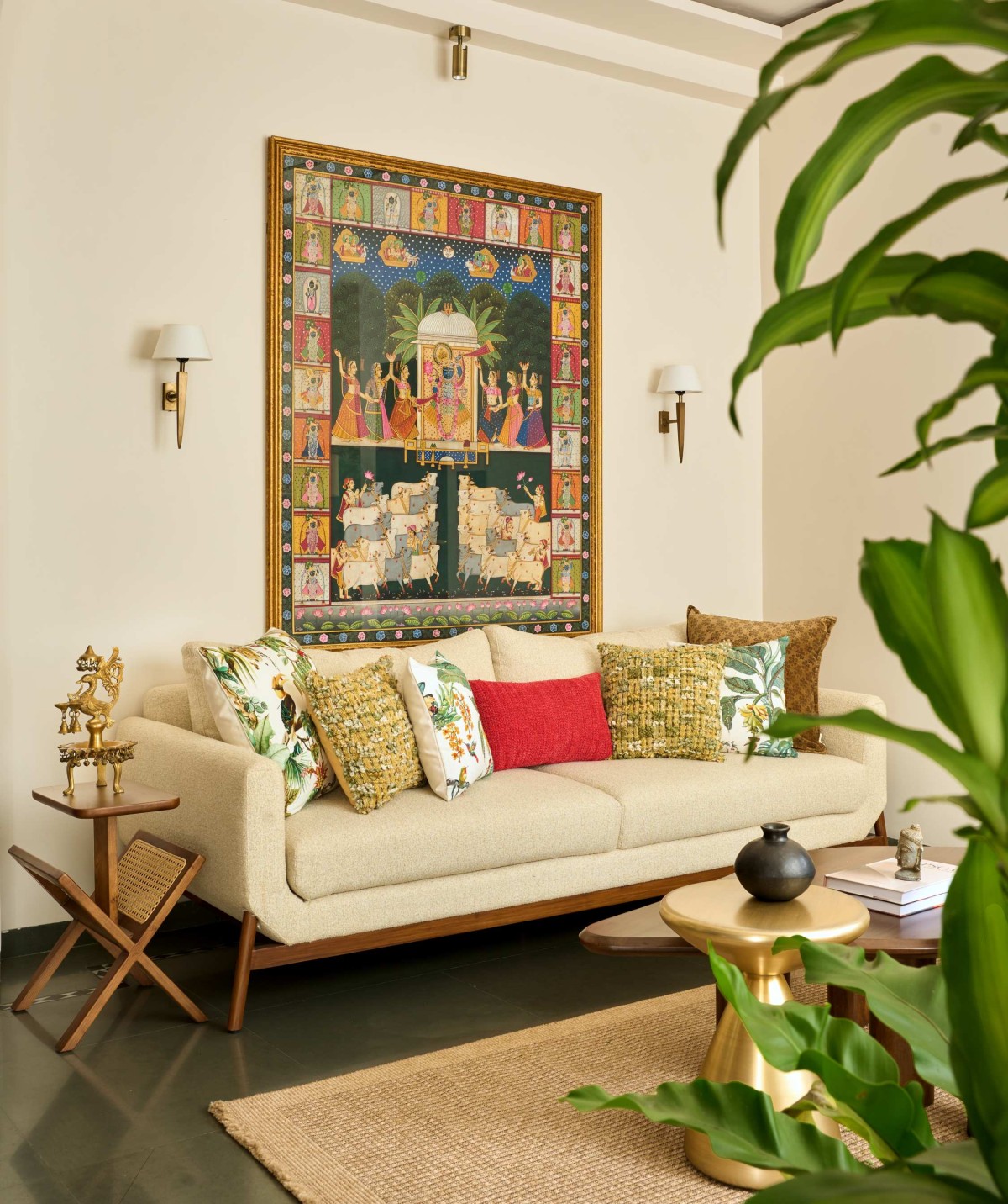 Living room of Kavyam by Ikigai Studio