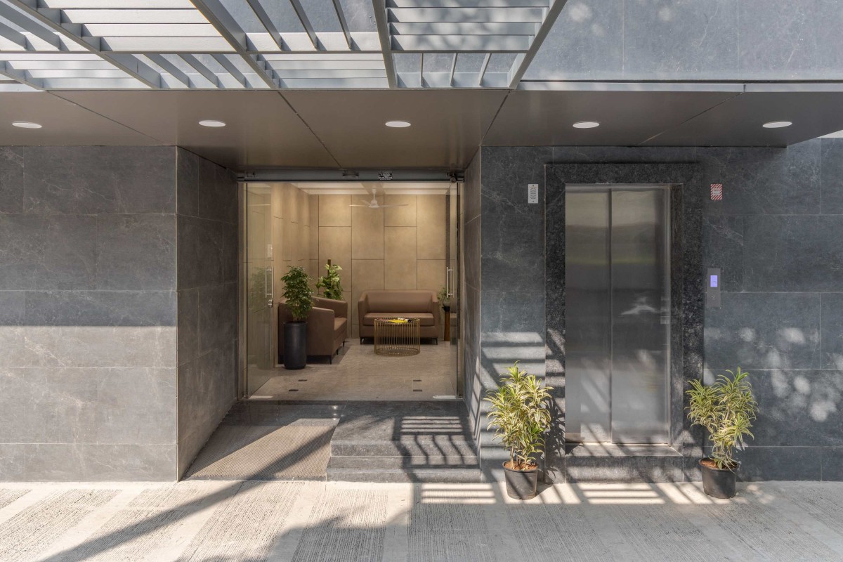 Entrance of Amar Apex by S'thetic Design Studio