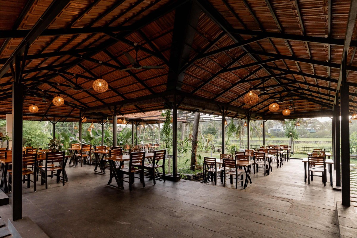 Open Dining of Manjal - The Portico by Lykke Architecture Studio