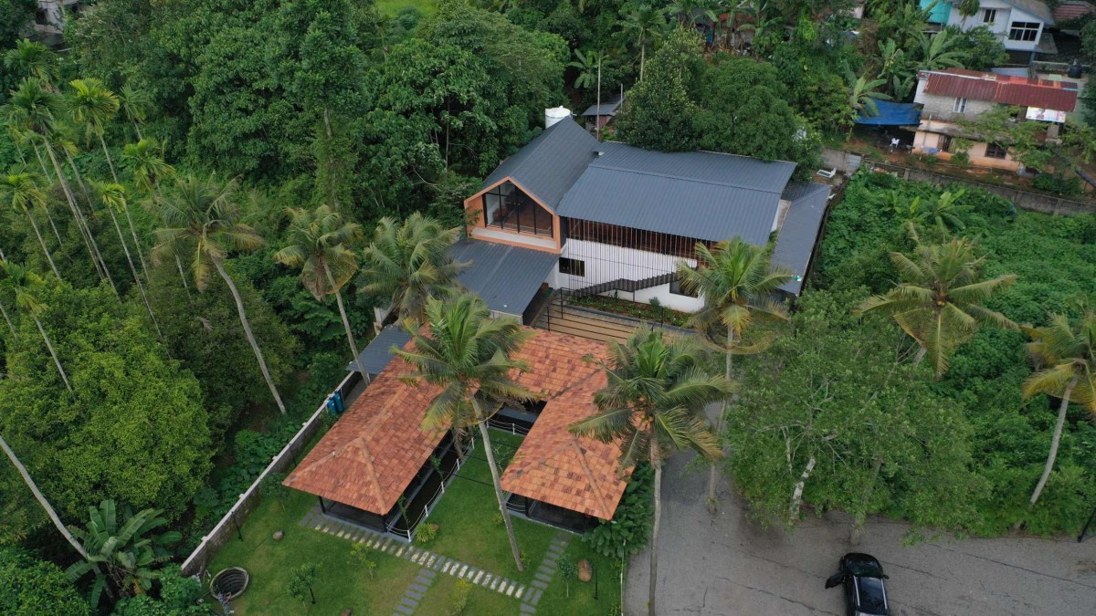 Aerial View of Manjal - The Portico by Lykke Architecture Studio