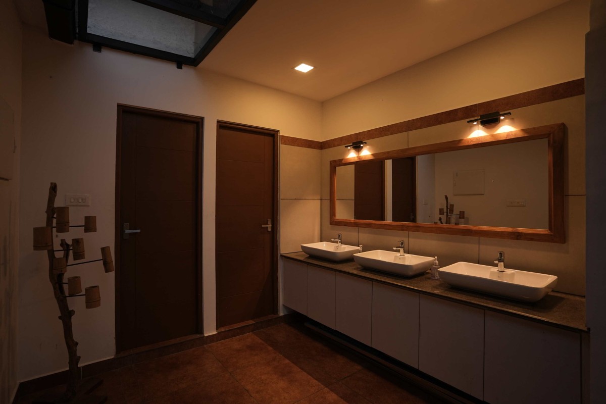 Wash area of Manjal - The Portico by Lykke Architecture Studio