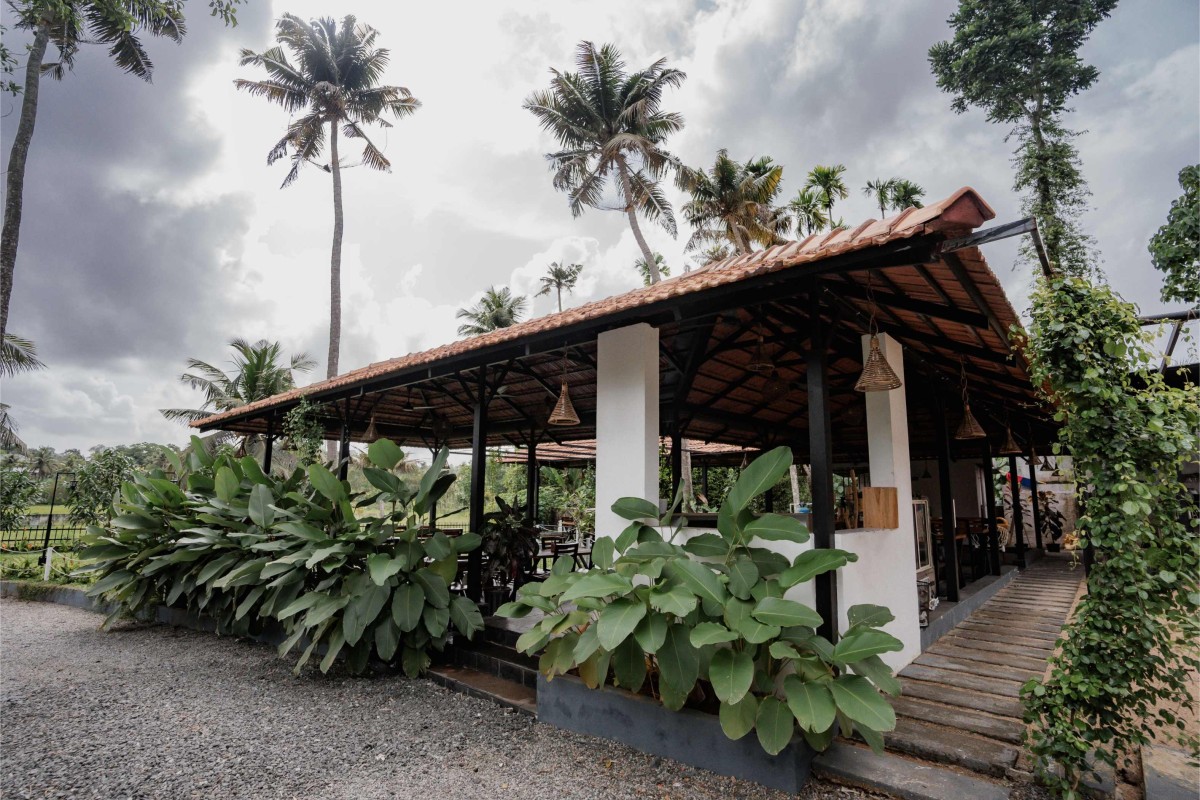 Exterior view of Manjal - The Portico by Lykke Architecture Studio
