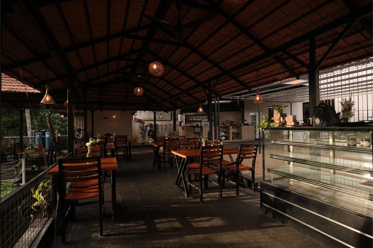 Open Dining of Manjal - The Portico by Lykke Architecture Studio
