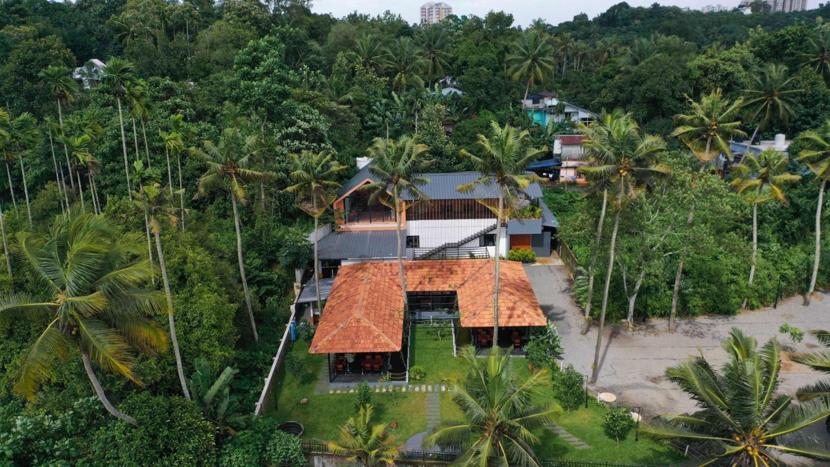 Aerial View of Manjal - The Portico by Lykke Architecture Studio