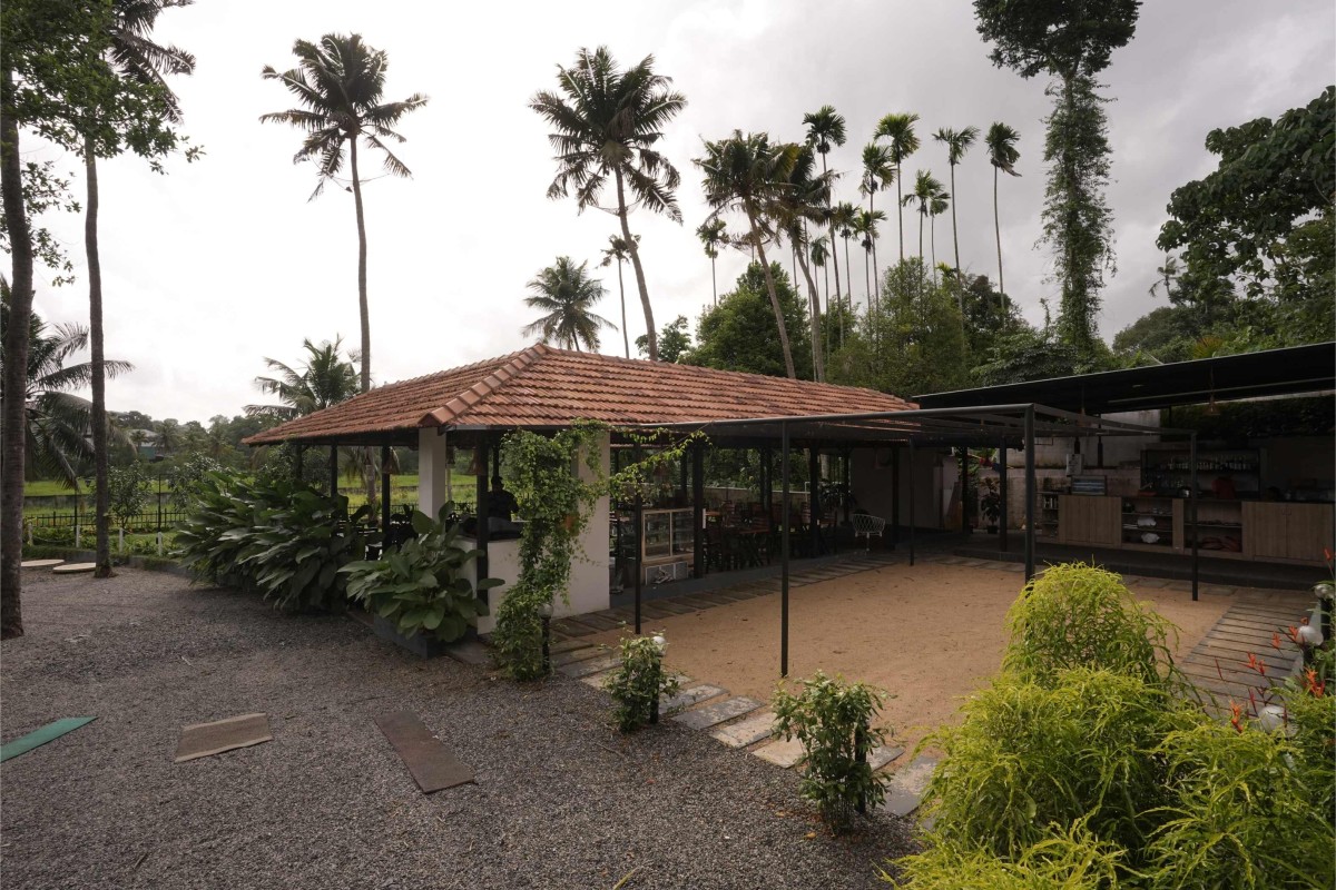 Exterior view of Manjal - The Portico by Lykke Architecture Studio