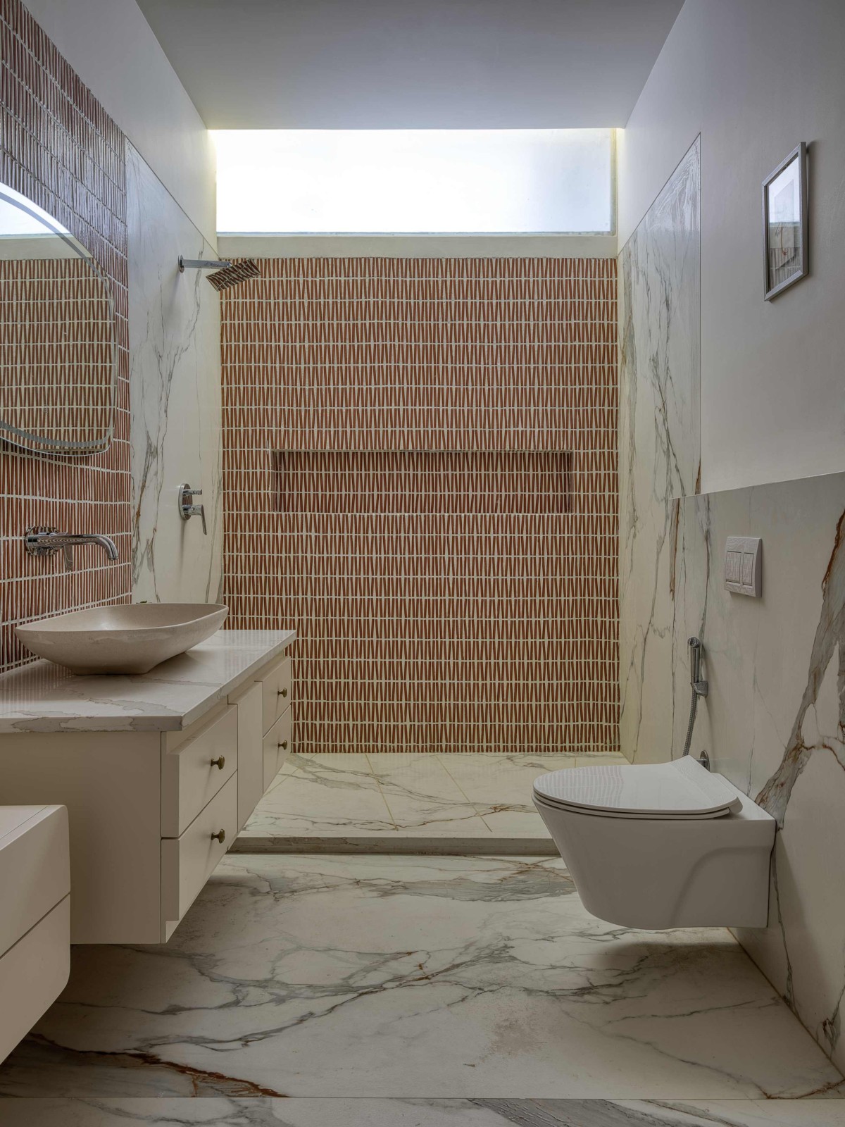 Grand Parent's Bathroom of The Framescape by Karaagre Designs