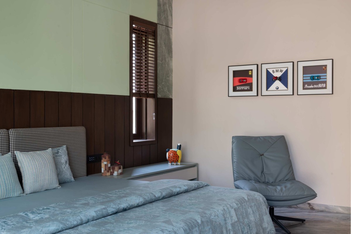 Son's Bedroom of Green Serene House by Manoj Patel Design Studio