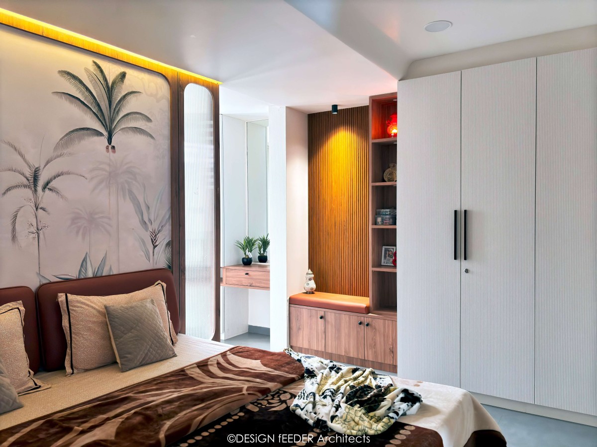 Bedroom 3 of Saksham by DESiGN fEEDER Architects