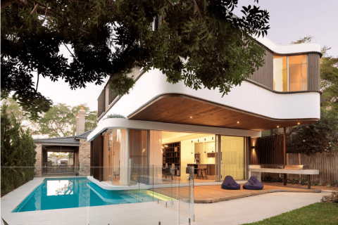 The Pool House by Luigi Rosselli Architects