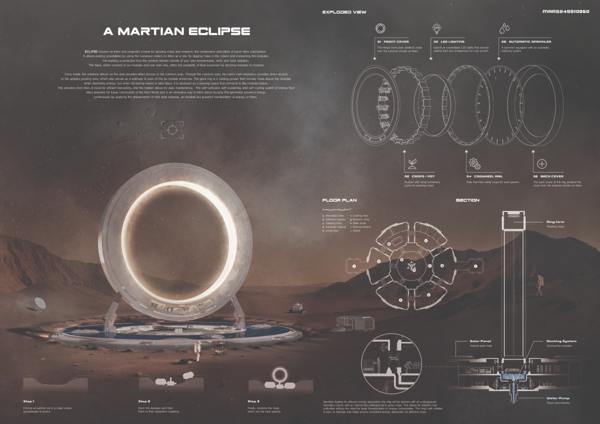 Second Place - A Martian Eclipse by Park Seo-an and Ju Yeon Hong (Korea South)